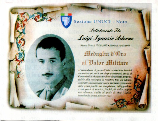 Medaglia d'oro al Valor Militare Luigi Adorno