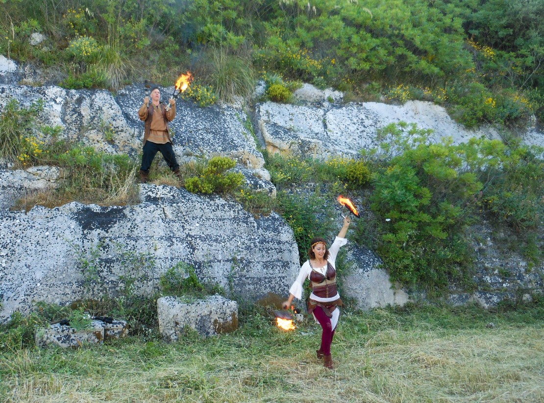 Spettacolo finale di danza con i fuochi