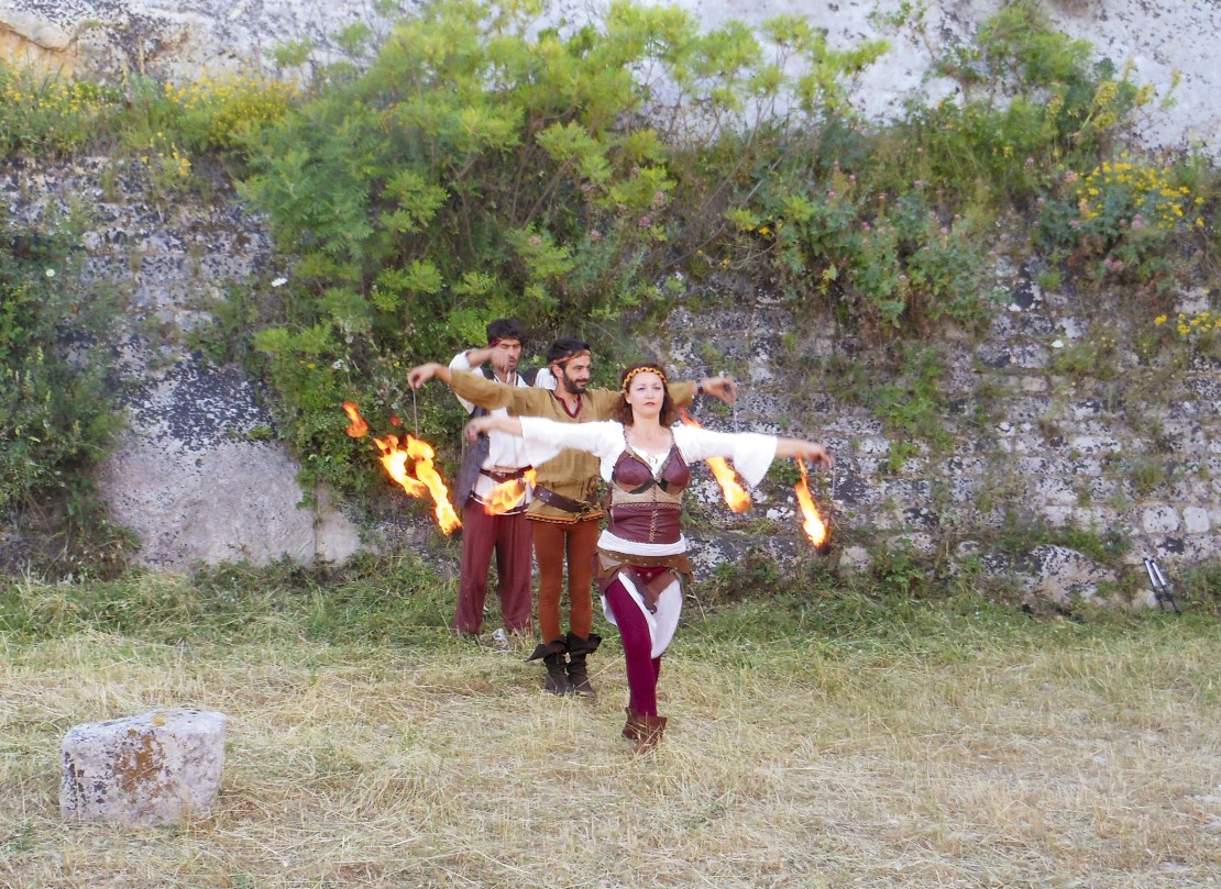 Spettacolo finale di danza con i fuochi