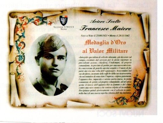 Medaglia d'oro al Valor Militare Francesco Maiore